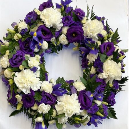 12inch-purple-funeral-wreath