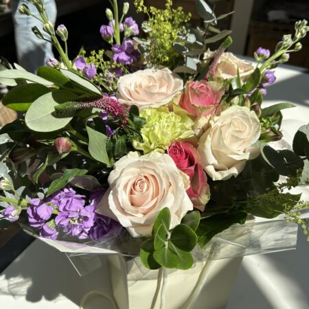 white-and-pink-rose-and-stock-bouquet